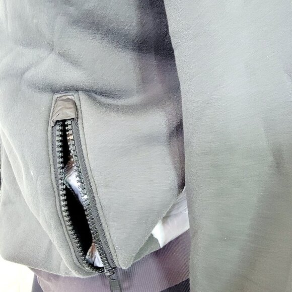 Lululemon Women's Black Goose Down Hood Hybrid Full Zip Quilted Puffer Jacket 6 - Picture 6 of 9